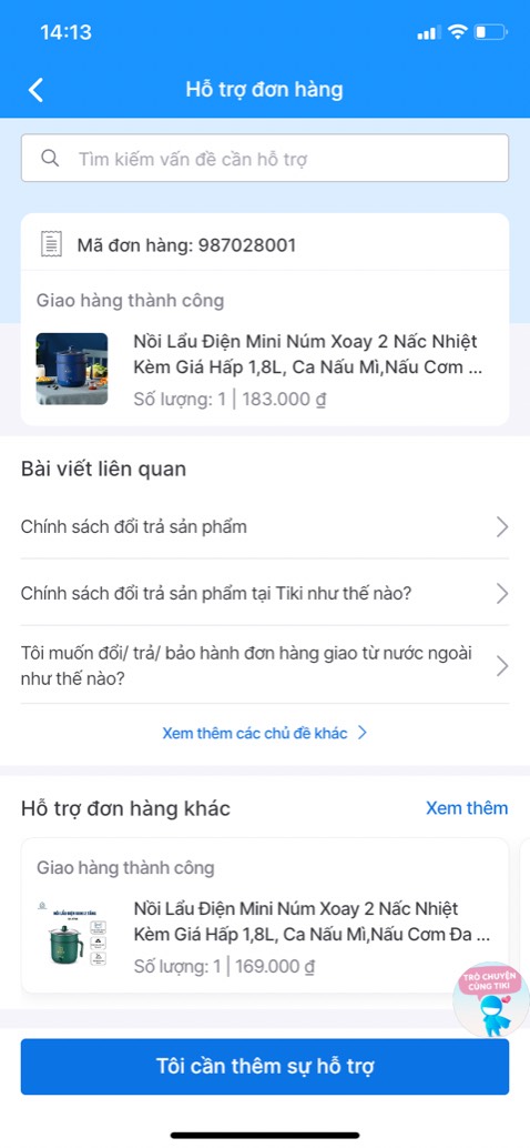 bán 2 cái nồi cùng mẫu mã khác màu để giá khác nhau . oke mình chọn màu nên mình chấp nhận . 
shop ship làm 2 đơn . 1 đơn đúng hàng mình đặt
 đơn 2 mình đặt màu xanh biển vs giá 183k nhưng nhận lại là nồi màu xanh lá 169k không có giá trị hơn ở đaau về cả chất lượng sản phẩm . ntin phản hồi shop online nhưng không rep . 
Tin tưởng tiki dù đắt hơn stm khác nhưng h chắc cưacs mình sẽ xem lại