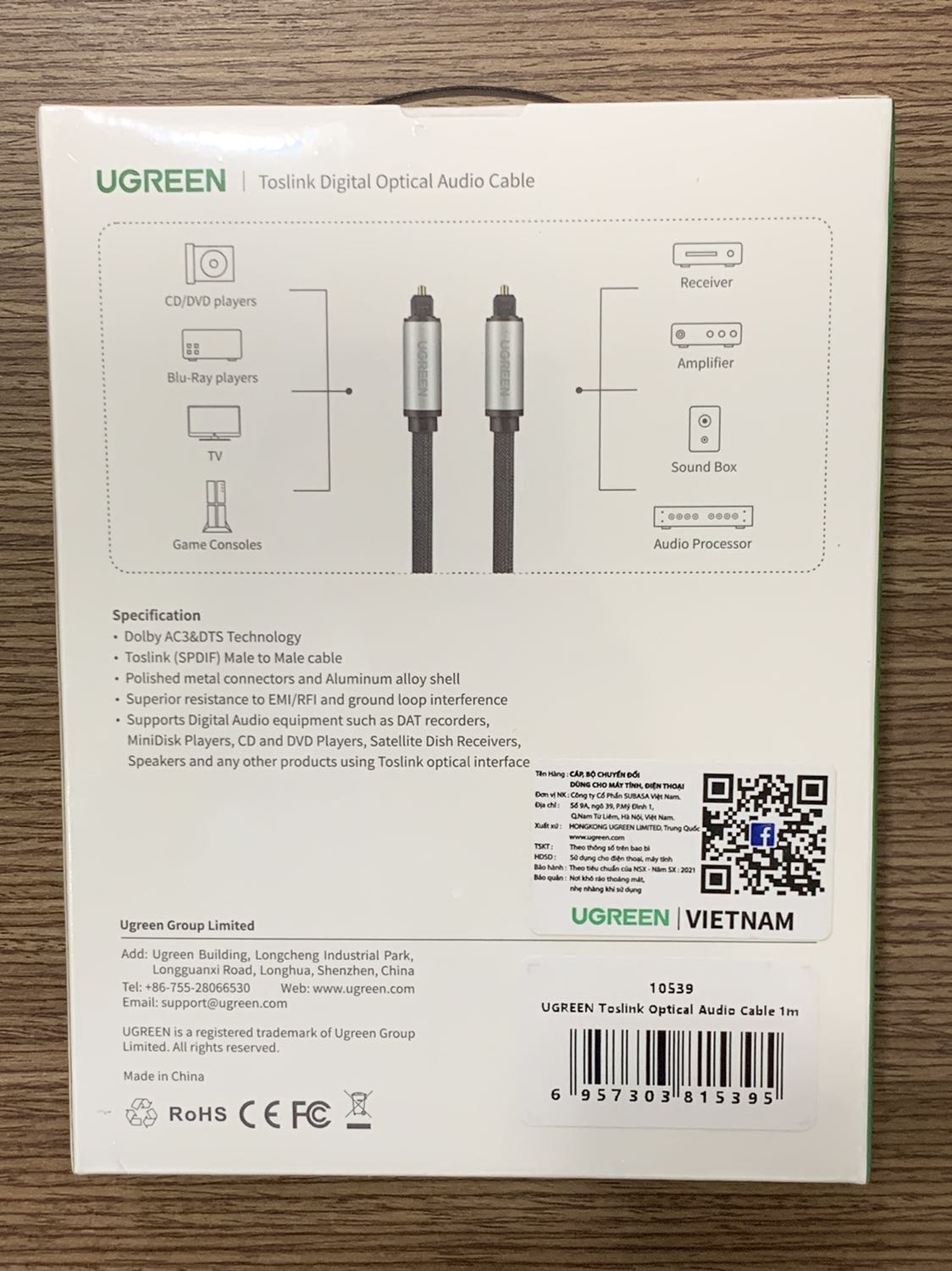 - Giao hàng rất nhanh trong 2h
- Đóng gói kỹ, đẹp
- Hàng chính Hãng Ugreen
- Hàng Ugreen thì chất lượng yên tâm - Giao hàng rất nhanh trong 2h
- Đóng gói kỹ, đẹp
- Hàng chính Hãng Ugreen
- Hàng Ugreen thì chất lượng yên tâm
