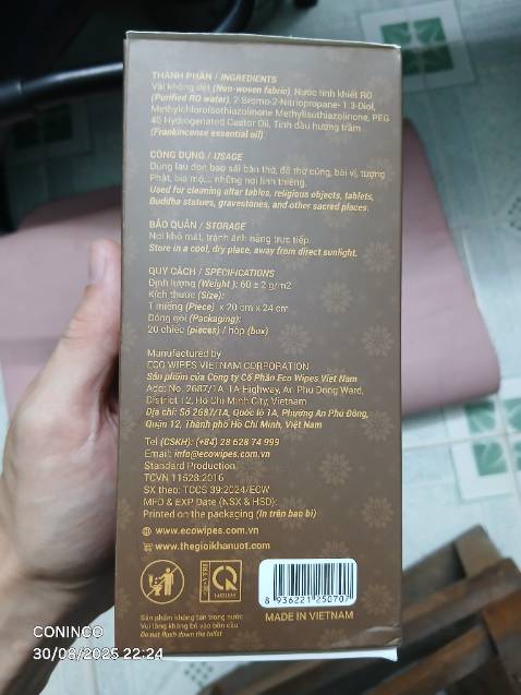 Hàng gói cẩn thận, còn hạn sử dụng, đúng chủng loại, đủ số lượng.