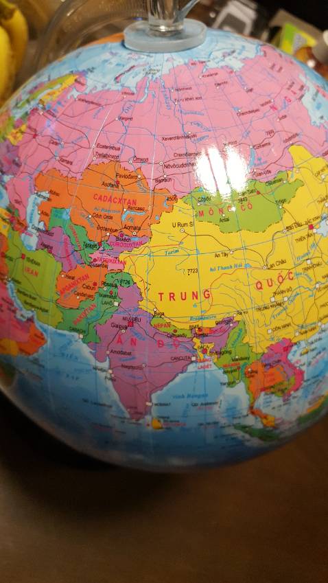Quả cầu màu sắc đẹp. Bản đồ rõ ràng. Rất phù hợp cho con học . Rất cám ơn shop. Quả cầu màu sắc đẹp. Bản đồ rõ ràng. Rất phù hợp cho con học . Rất cám ơn shop.