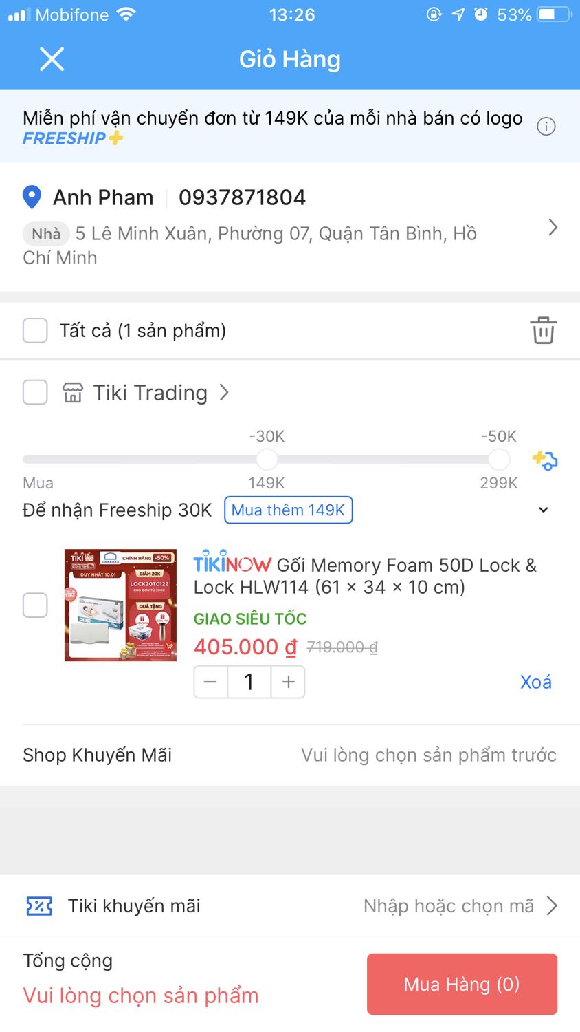 Gối quảng cáo 360k bấm vô mua thành 405k. Chat với tổng đài 1 câu chờ 20 phút. Chán không thèm nói. Mua về nằm thấy mỏi cổ. Chả hiểu do mình hay do gối