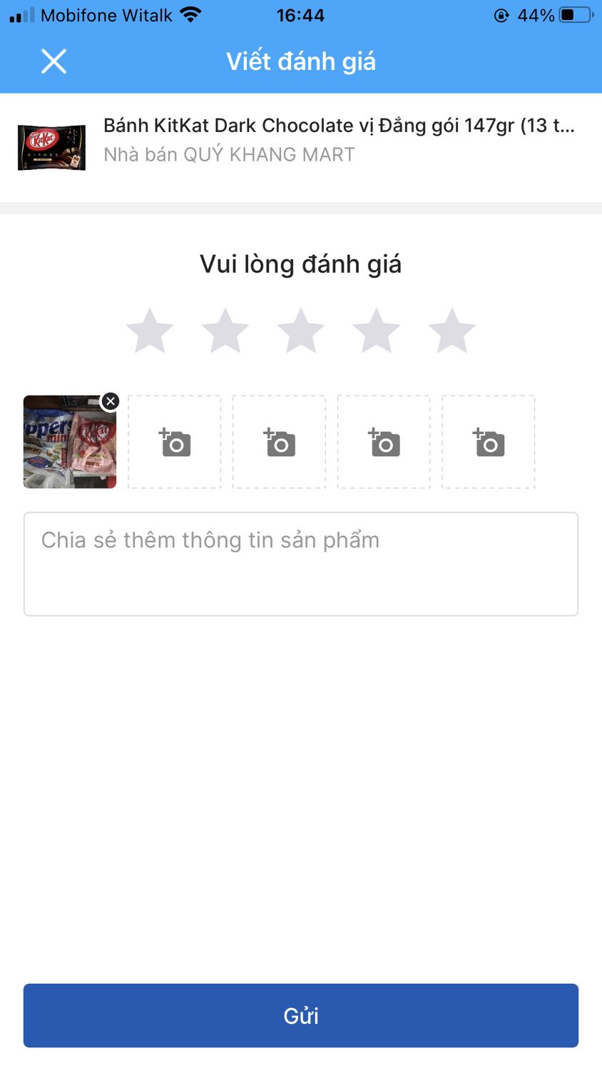 Mình đặt socola kitkat mà shop giao loại khác. Check lại dùm mình