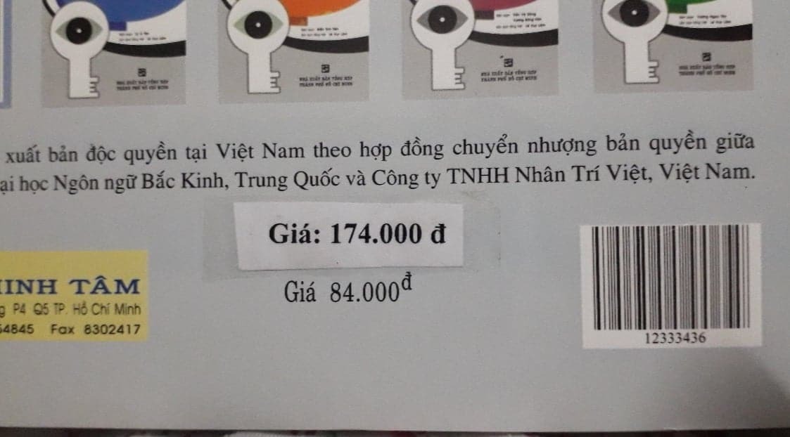 giá trên sách là 84k, giá bán là 148k đã giảm giá. lúc nhận được thì sách bị lỗi, lật ra mặt sau thì như hình, nghẹn luôn. không đáng mua.