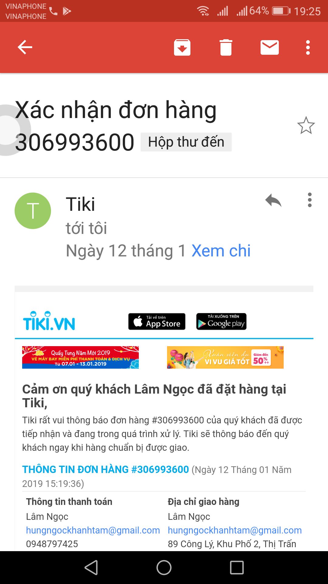 Tôi đặt đơn hàng vào 12/1, máy chuyển đến 14/1. Tôi nhận thấy số liệu máy đưa ra sai lệch lớn so với số liệu tôi đã kiểm tra ở cơ sở y tế gần nhất trước đó. Vì vậy tôi đã đi kiểm tra ở bệnh viện và các cơ sở y tế và so sánh lần nữa thì thấy quả thật sản phẩm này đưa kết quả rất sai lệch. Tôi đã gửi trả máy và nhận email sẽ phản hồi sau 2-3 ngày. Sau đó tôi có gọi tổng đài thì nhận được yêu cầu đưa mã số tài khoản và lời hứa hoàn trả lại tiền. Sau 1 thời gian chờ đợi tôi lại tiếp tục gọi nhiều cuộc gọi tới tổng đài và hôm nay là 31/1 nhưng mỗi lần như thế nhân viên chỉ ghi nhận vấn đề mà không có bất kỳ giải quyết nào. Tôi đã từng khá hài lòng ở các đơn hàng trước nhưng hiện tại thật sự RẤT THẤT VỌNG. Có lẽ tôi, gia đình và bạn bè sẽ dừng ủng hộ Tiki