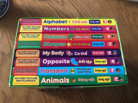 Sách đẹp, màu sắc tươi sáng, cứng cáp (bé nhỏ tuổi sẽ khó xé sách được). Có song ngữ và cả phiên âm. Nội dung là các từ quen thuộc cho bé dễ tìm hiểu.
Ship HCM nhanh, sách được giảm giá nhiều so với giá gốc.