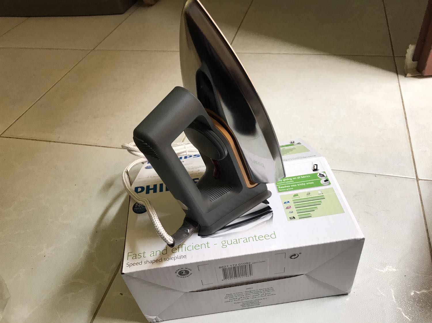 Bàn ủi đẹp như hình, chưa dùng nên chưa biết chất lượng thế nào.
Tiki hàng nhanh chóng chưa tới 24h đã nhận được sp trên tay.