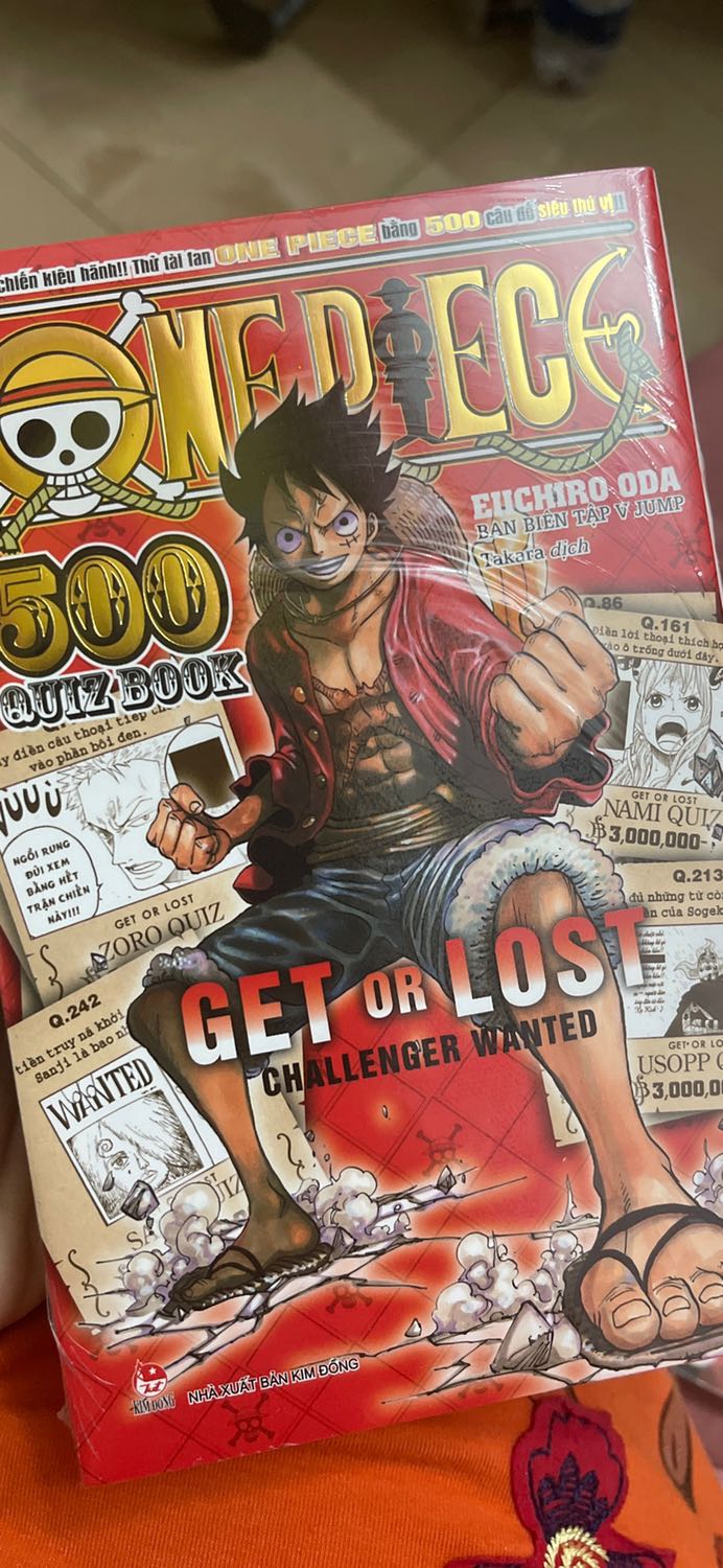 Bản thân là một fan One Piece nên mình không thể bỏ lỡ bất kì sản phẩm nào ^_^ Bộ 500 quiz này rất đáng đồng tiền và hình ảnh rất xịn!