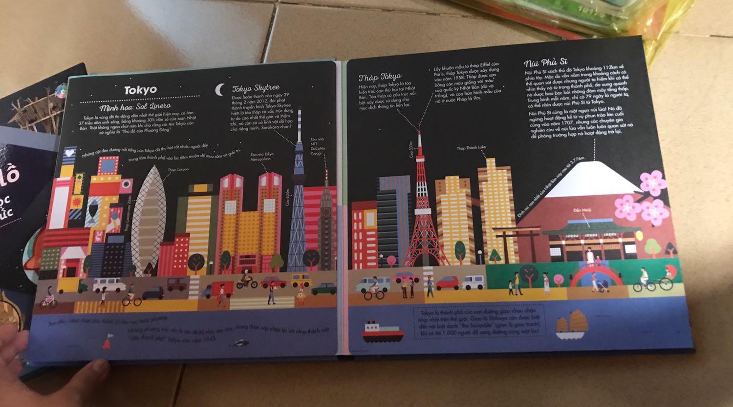 Giao hàng nhanh, đóng gói kĩ sách như mô tả không bị nhàu hay bóp méo.
Sách hình ảnh trực quan sinh động, màu sắc rất dễ tiếp thu tuy nhiên khá ít về các thành phố chỉ có 10 thành phố thôi nhưng mỗi cái đều rất rõ ràng và chi tiết. Phù hợp với cả người lớn lẫn trẻ nhỏ!!!