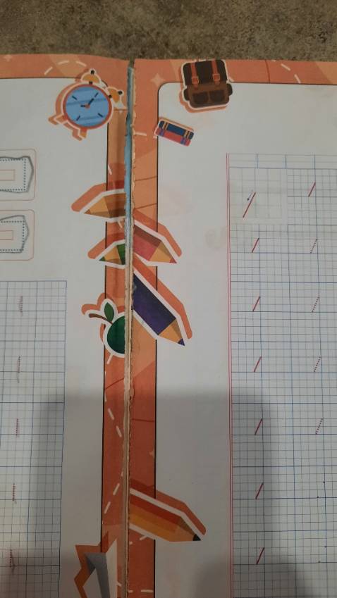 Nội dung sách ok nhưng chất lượng đóng gáy sách quá tệ. Các trang mới lật vài lần là đã bong gáy nên thật bất tiện cho các bé học và viết Nội dung sách ok nhưng chất lượng đóng gáy sách quá tệ. Các trang mới lật vài lần là đã bong gáy nên thật bất tiện cho các bé học và viết