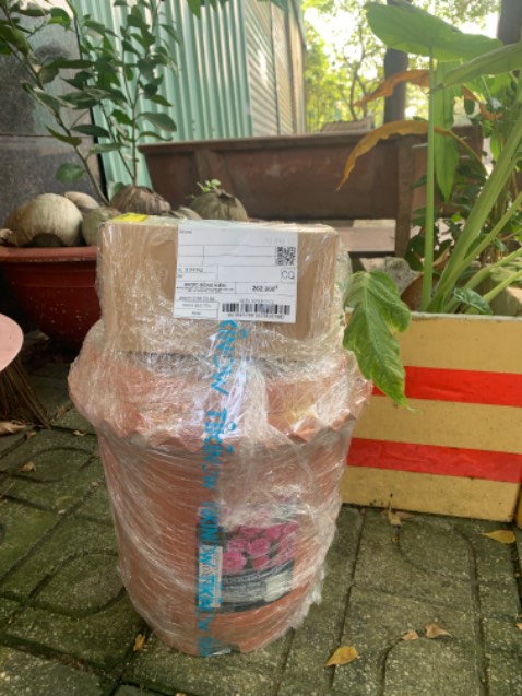 Tiki giao hành nhanh, hơn 3 tiếng là giao tới rồi. Chậu thì đẹp, chắc chắn, cầm nhẹ tay. Trên miệng chậu còn lỗ cắm khung leo cho mấy hoa hồng leo nhà mình, đỡ phải cắm xuống đất. 10 điểmmmm cho shop