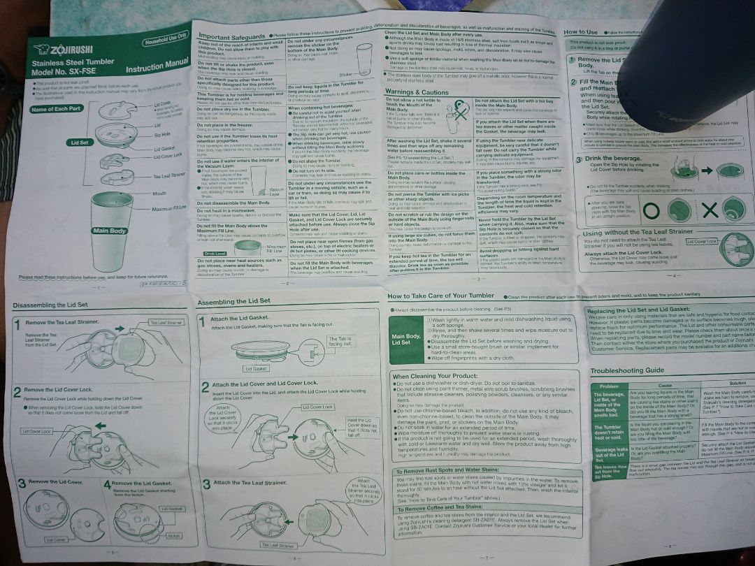 Vỏ và ruột làm kiểu nhám nhám. Bỏ một cục đá và chế nước gần đầy ly rồi đậy nắp, để 4 tiếng vẫn còn đá, cầm không thấy nhiệt truyền ra ngoài.
Ly cao khoảng 16cm, có nắp và miệng uống, muốn cắm ống hút thì tháo lưới lọc trà ra
TIKI đóng gói cẩn thận nhưng hộp chứa ly của nsx lại không có mút chống va đập -.-
Thiết kế dễ vệ sinh, dùng mút rửa chén mềm để vệ sinh. HDSD và bảo quản được nsx hướng dẫn rất kỹ