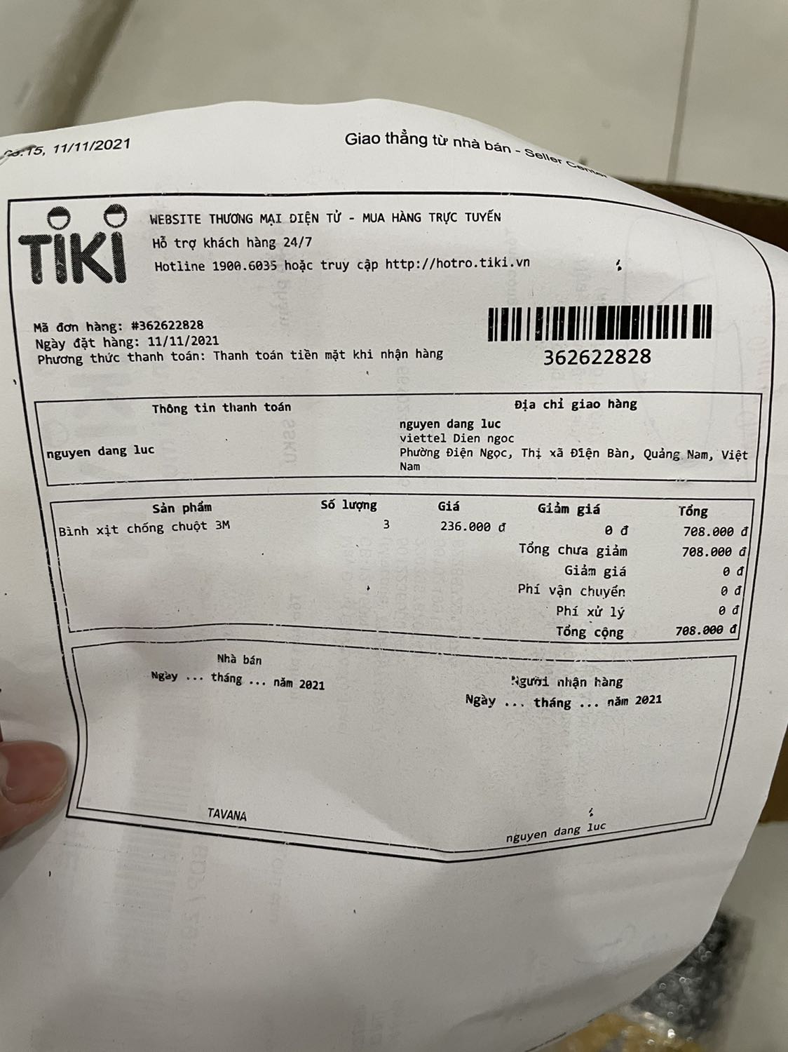 Đặt 3 bình mà giao có 1 tính tiền 3