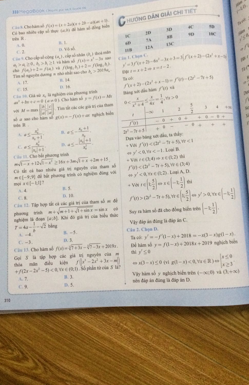 Sách được trình bày và giải rất chi tiết và dễ hiểu, có cả cách bấm máy tính nữa , được gói rất cẩn thận , còn kèm cả tập phiếu trả lời trắc nghiệm , giao hàng nhanh