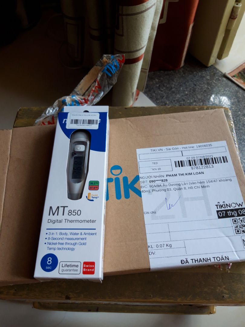 Tiki giao hàng rất nhanh. Hàng mới sx tháng 1/2021. Hàng Thụy sỹ, sx tại China nhưng rất đẹp, mới, đo thử ở nách khá nhạy. có hướng dẫn sử dụng bằng tiếng Việt. Tiki giao hàng rất nhanh. Hàng mới sx tháng 1/2021. Hàng Thụy sỹ, sx tại China nhưng rất đẹp, mới, đo thử ở nách khá nhạy. có hướng dẫn sử dụng bằng tiếng Việt.