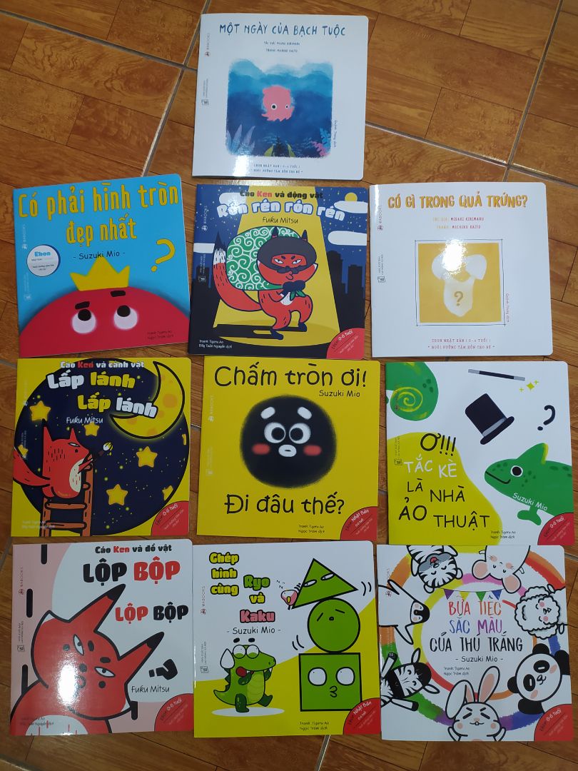 Bộ sách rất tuyệt. Hình vẽ đẹp, đáng yêu, màu sắc bắt mắt. Chất lượng giấy tốt. Nội dung đơn giản và thú vị đối với trẻ nhỏ. Hy vọng bé con mình sẽ thích. Tiki giao hàng cực nhanh, mình rất thích và cảm ơn.