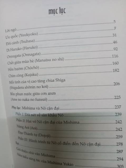 Sách trình bày đẹp; chữ in rõ . Đặc biệt có ảnh chân dung cùng đôi nét về cuộc đời của ông. Thích nhất truyện "Mối tình của vị cao tăng chùa Shiga". Theo mình nghĩ tác phẩm "Kim Các Tự" là hay nhất. Cuốn sách này nên mua vì nó bổ sung tuyệt vời cho quan niệm Cái Đẹp của ông. Sách trình bày đẹp; chữ in rõ . Đặc biệt có ảnh chân dung cùng đôi nét về cuộc đời của ông. Thích nhất truyện "Mối tình của vị cao tăng chùa Shiga". Theo mình nghĩ tác phẩm "Kim Các Tự" là hay nhất. Cuốn sách này nên mua vì nó bổ sung tuyệt vời cho quan niệm Cái Đẹp của ông.