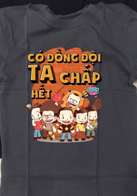 Hình in rất sắc nét và chất lượng, ko dính hay bong tróc. Áo may chuẩn đẹp. Rất hài lòng và sẽ mua tiếp.