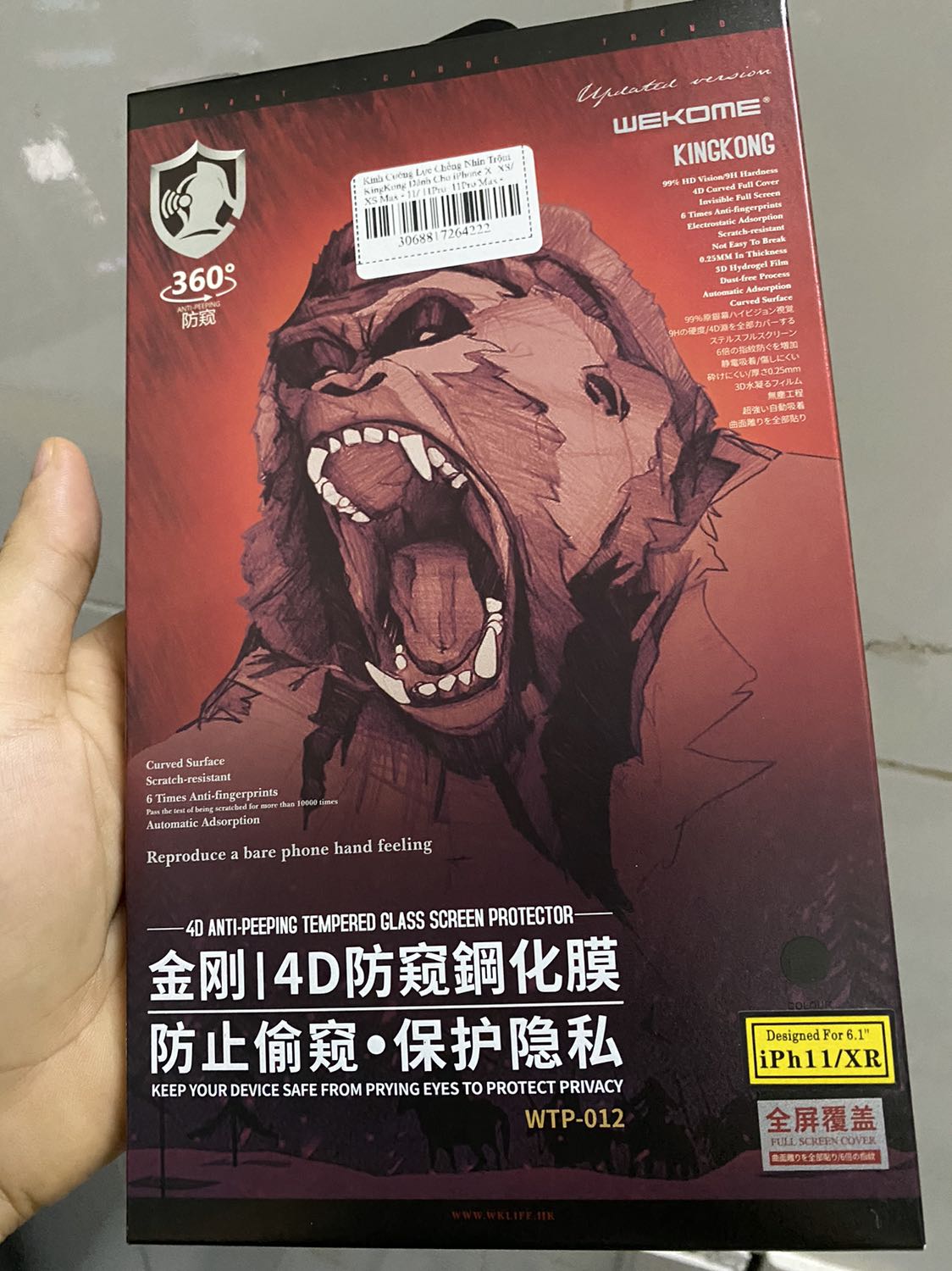 Hộp được đóng gói khá là đẹp và kĩ, miếng dán thì chống người khác nhìn trộm khá là ổn. Còn có chống được va đập hay không thì mình không biết 🙈. Hi vọng shop sẽ có nhiều sản phẩm tốt và chất lượng cho anh em sử dụng. Hộp được đóng gói khá là đẹp và kĩ, miếng dán thì chống người khác nhìn trộm khá là ổn. Còn có chống được va đập hay không thì mình không biết 🙈. Hi vọng shop sẽ có nhiều sản phẩm tốt và chất lượng cho anh em sử dụng.