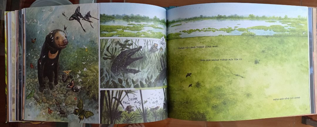 Câu chuyện cảm động, tranh vẽ đẹp, tự nhiên ,giàu cảm xúc. Rất ủng hộ những quyền sách có giá trị về động vật, môi trường và thiên nhiên.