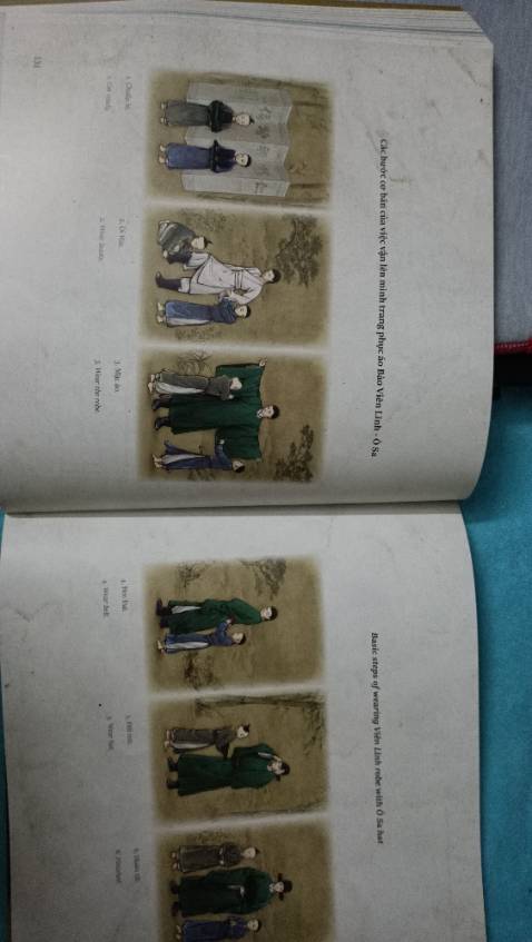 Sách in rất đẹp. Nội dung dễ đọc, thú vị, đặc biệt có song ngữ Anh Việt. Ngoài ra còn có rất nhiều ảnh chụp cổ phục được phục dựng lại, cũng như tranh ảnh xưa và các tranh vẽ hướng dẫn mặc cổ phục.
Tuy nhiên mình thấy nội dung chưa nhiều lắm. Vì cổ phục Việt còn rất nhiều nữa. Nên mọi hãy mua thêm các sách khác để đọc nếu muốn tìm hiểu sâu hơn về Việt phục nhé