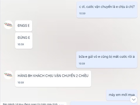 30/8/2023 mua camera
12/12/2023 bị lỗi 
Phải gửi lại cho shop để bảo hành, sau sửa xong hỏi lỗi gì không thấy shop trả lời nguyên nhân lỗi.
Nếu lỗi không thuộc về người sử dụng thì mình nghĩ shop nên chịu phí vận chuyển toàn bộ hoặc 1 phần, do phí này phát sinh do trả về shop bảo hành và bộ phận chăm sóc khách hàng nên giải thích nguyên nhân và trao đổi với khách sao cho thấy phù hợp hơn.
Biết là shop có quy định của shop nhưng khi khách mua hàng của shop 4 tháng mà bị lỗi kỹ thuật thì liệu là shop đã có kiểm tra kỹ thiết bị trước khi bán không, shop đã có nghĩ đến quyền lợi khách hàng khi bị lỗi này ko phải do người sử dụng gây ra không.
Service tệ quá nên sẽ đưa vào black list