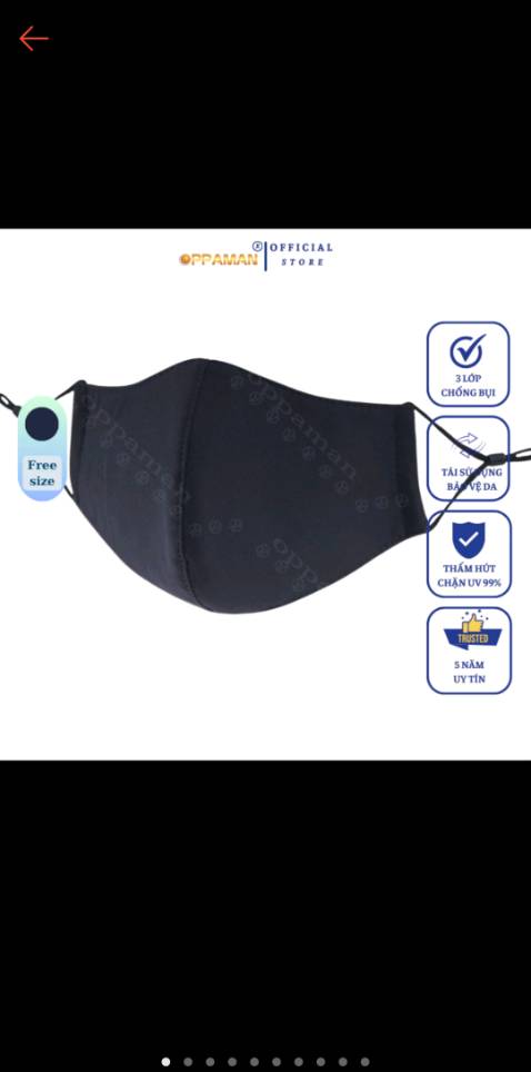 1. Oppaman: Mua 2 tới giảm 15%. Mua kèm deal sốc. Mua 1 tặng 1.

2. Oppaman: Voucher giảm 10% đơn từ 0d

3. Oppaman: Khẩu trang cực mát, sáng tối nhiều màu.

4. Oppaman: short kaki, jeans dài, vớ đầy đủ

5. Oppaman: Thương hiệu đã đăng kí độc quyền cục sở hữu trí tuệ

6. Oppaman: Freeship. Free đổi hàng. An tâm mua sắm.

7. Free quà tặng hấp dẫn