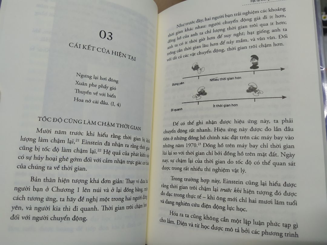 Sách mới, đẹp.
Cách viết của Carlo Rovelli khá bay bổng, ko như 1 số sách khoa học t hay đọc nên ko thích lắm ;_;