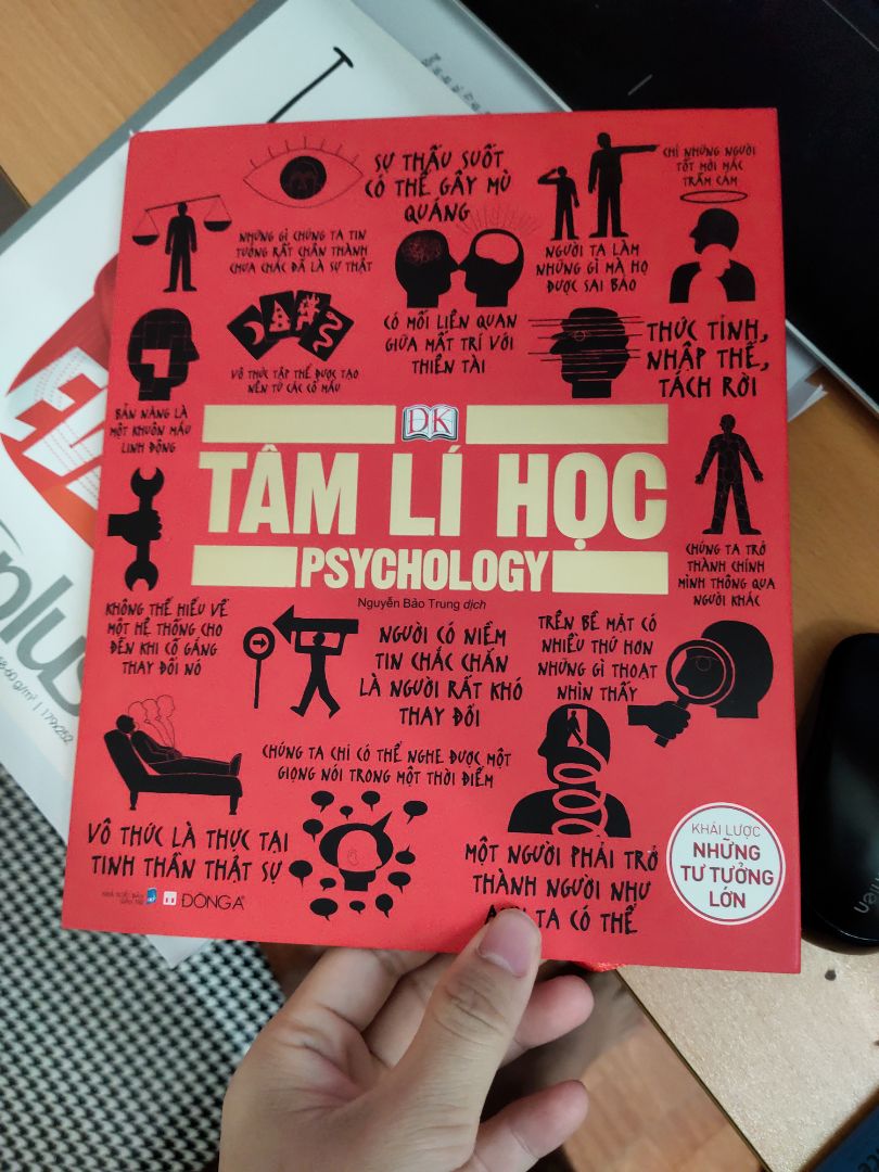 mình có đặt mua 1 đợt 3 cuốn tâm lí học, triết học, chính trị vào đợt sale 11/11. Giá tầm 250k 1 bé. Tuy chưa đọc xong sách nhưng về sơ lược nội dung được trình bày rất đẹp, hình ảnh minh hoạ sinh động, nội dung hay, nhưng cần đầu tư thời gian để đọc chút chứ nó k viết theo kiểu của mấy cuốn tâm lí hành vi như phi lí trí hay mấy cuốn khác. Tuy vậy, đây là 1 cuốn rất hay, các bạn có thể mua về cảm nhận.😊