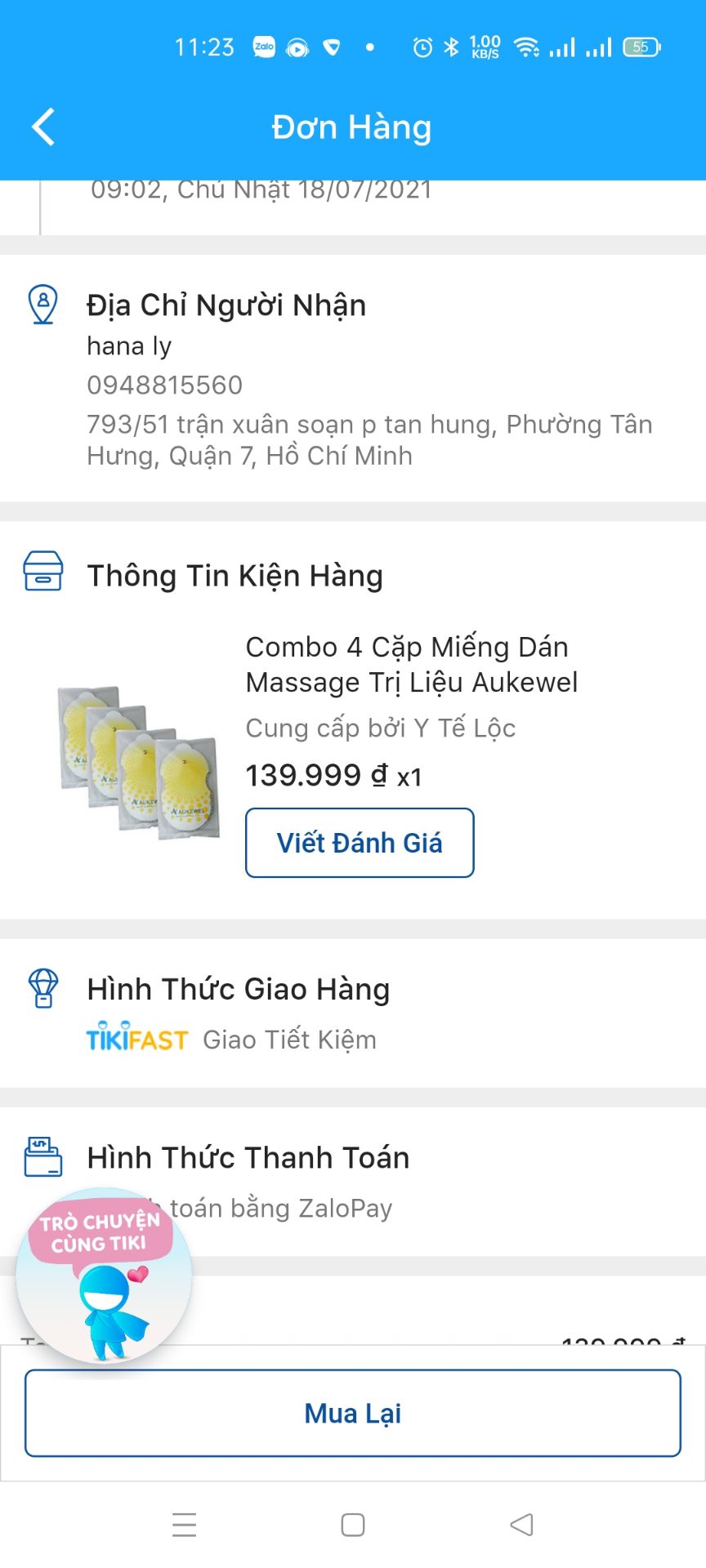chưa nhan được hàng nhe shop nhé