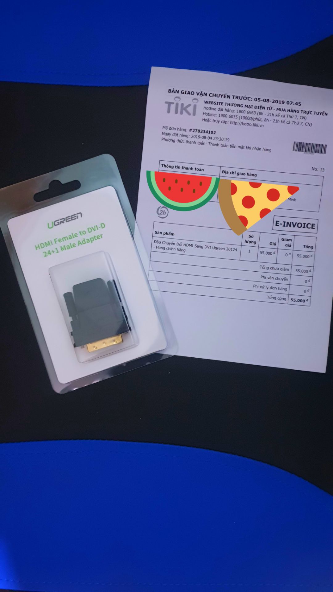 màn hình máy bàn mình cũ rồi nên chỉ có 2 cổng d-sub và dvi thôi nên khi xuất từ cổng hdmi của card màn hình rời phải mua thêm cục này. Cắm phát ăn luôn. Hàng Ugreen chất lượng tốt lắm các bạn.