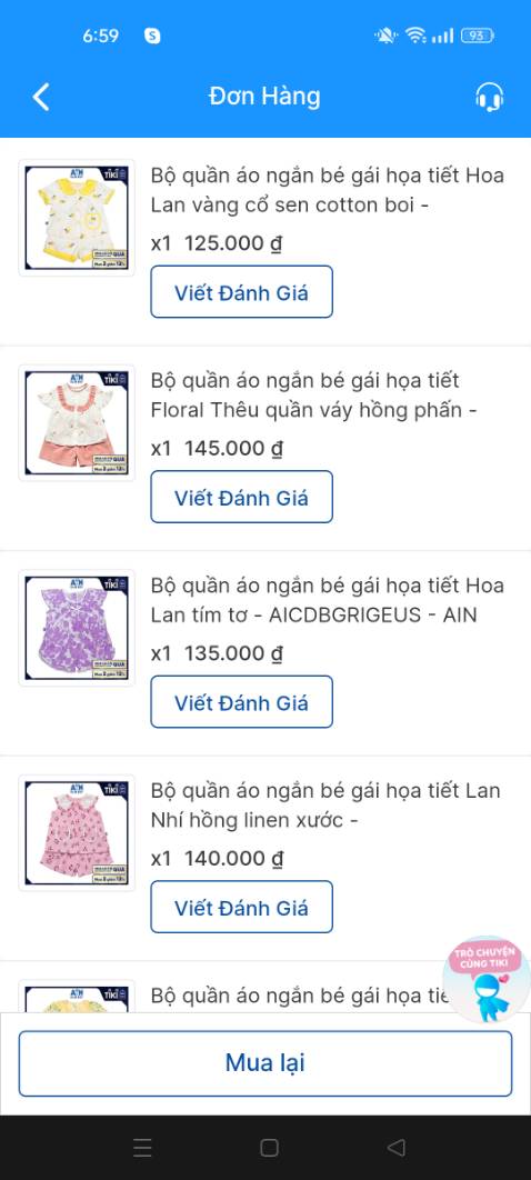 Nhận được hàng mà ưng ý cực kỳ luôn. Chất vải thoáng mát, đường may kỹ đẹp, kiểu dáng thì cực kỳ dễ thương. Chuẩn là hàng thiết kế nên được chăm chút cực kỳ, không phải hàng xưởng may gia công đại trà. Mình mua áp mã giảm của shop còn 88k một bộ.