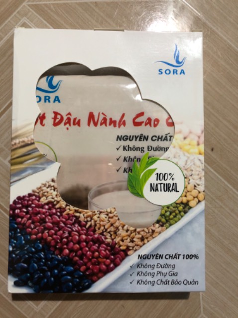 Tôi có mua 2 gói bột đậu nành sora nhưng cả 2 đều hôi mùi dầu nặng ko thể uống được