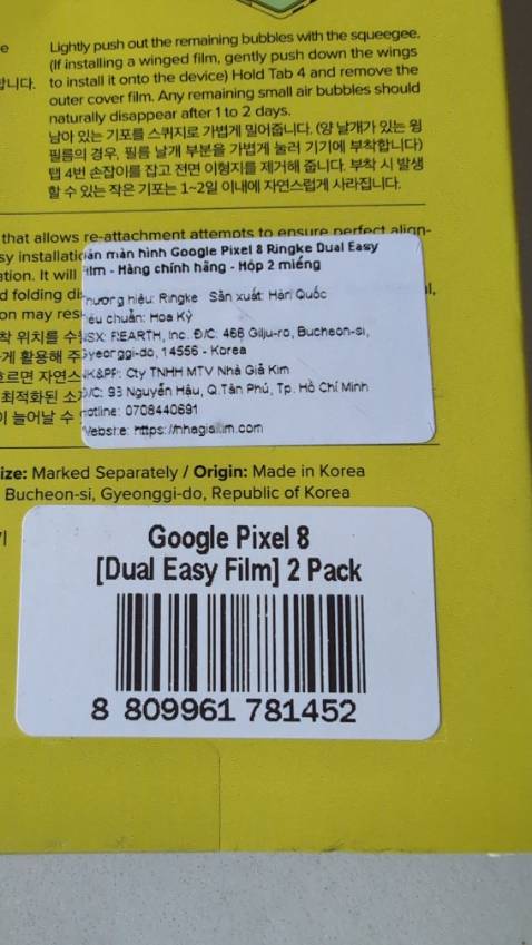 Tôi đặt miếng dáng cho google pixel 8 pro giao cho tôi 8. Vui lòng đổi lại vì không sử dụng được. Cám ơn.