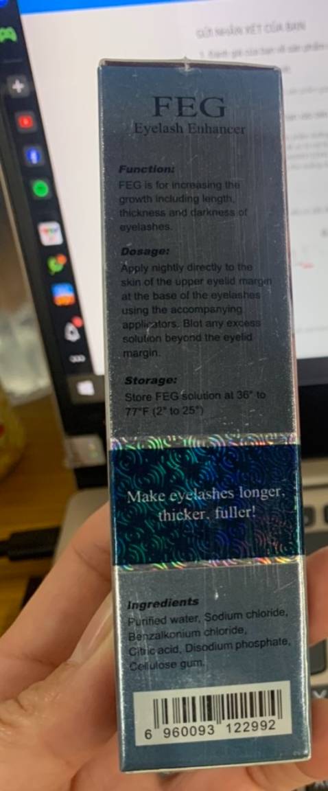 mình mới được nhận sản phẩm dưỡng mi dài dày khỏe FEG Eyelash Enhancer nhưng mình xem trên thông tin là xuất xứ từ mỹ thương hiệu của Mỹ, nhưng mã vạch trên vỏ hộp là của trung quốc, mã vạch 696***. đề nghị shop cho mình đổi trả hàng lại vì sản phẩm mình mua không giống như quảng cáo,   cảm thấy thất vọng