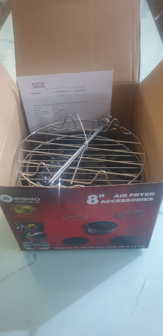 Bộ 5 món phụ kiện cho nồi chiên không dầu hy vọng có ích khi dùng. với 5 món đồ này hy vọng sẽ có nhiều món nướng ngon hơn nữa!
giao hàng nhanh!