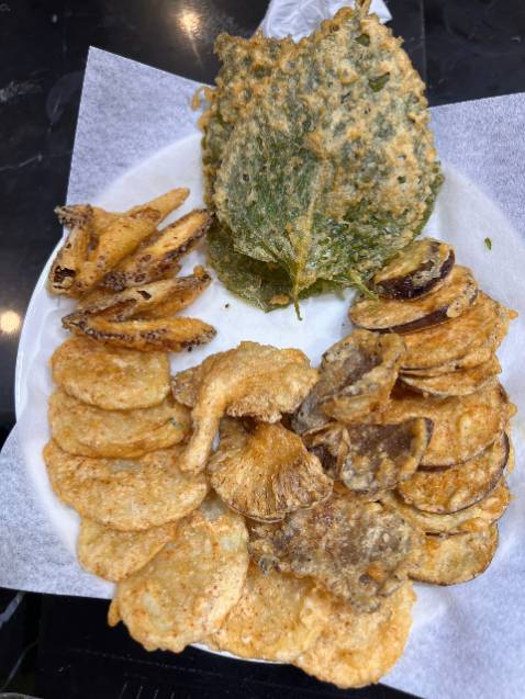 Bột ngon nha, chiên rau là mà ngon ghê