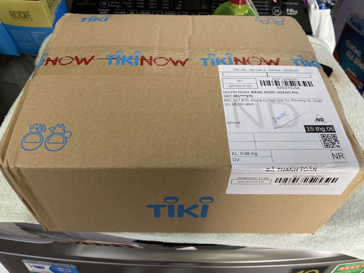 Giao hàng đúng hẹn trong mùa dịch, hàng nguyên vẹn, rất hài lòng