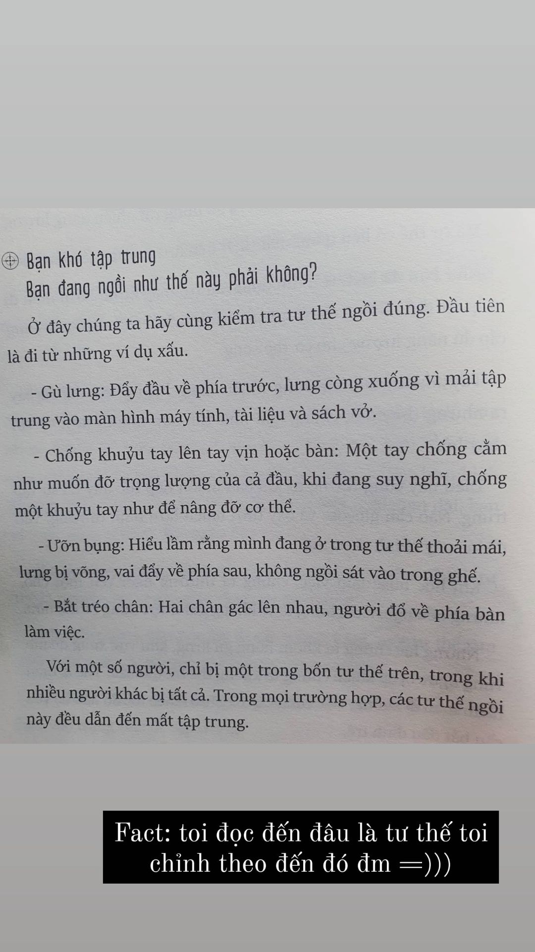 Sau 3 ngày đọc thì mình cảm thấy khá dui. Dui vì đây không hẳn là một cuốn sách self help, cá nhân mình cảm nhận nó như là công cụ, một "trick" "tips" thì đúng hơn. Nó không dùng lời văn quá đại trà vô nghĩa mà thay vào đó từ ngữ được sử dụng trong sách khá gần gũi (điều này một phần cũng nhờ dịch giả XD). Có hình minh họa nhẹ nhẹ, khá sát với thực tiễn, nhiều mẹo dễ áp dụng... nói chung là khá thích XD