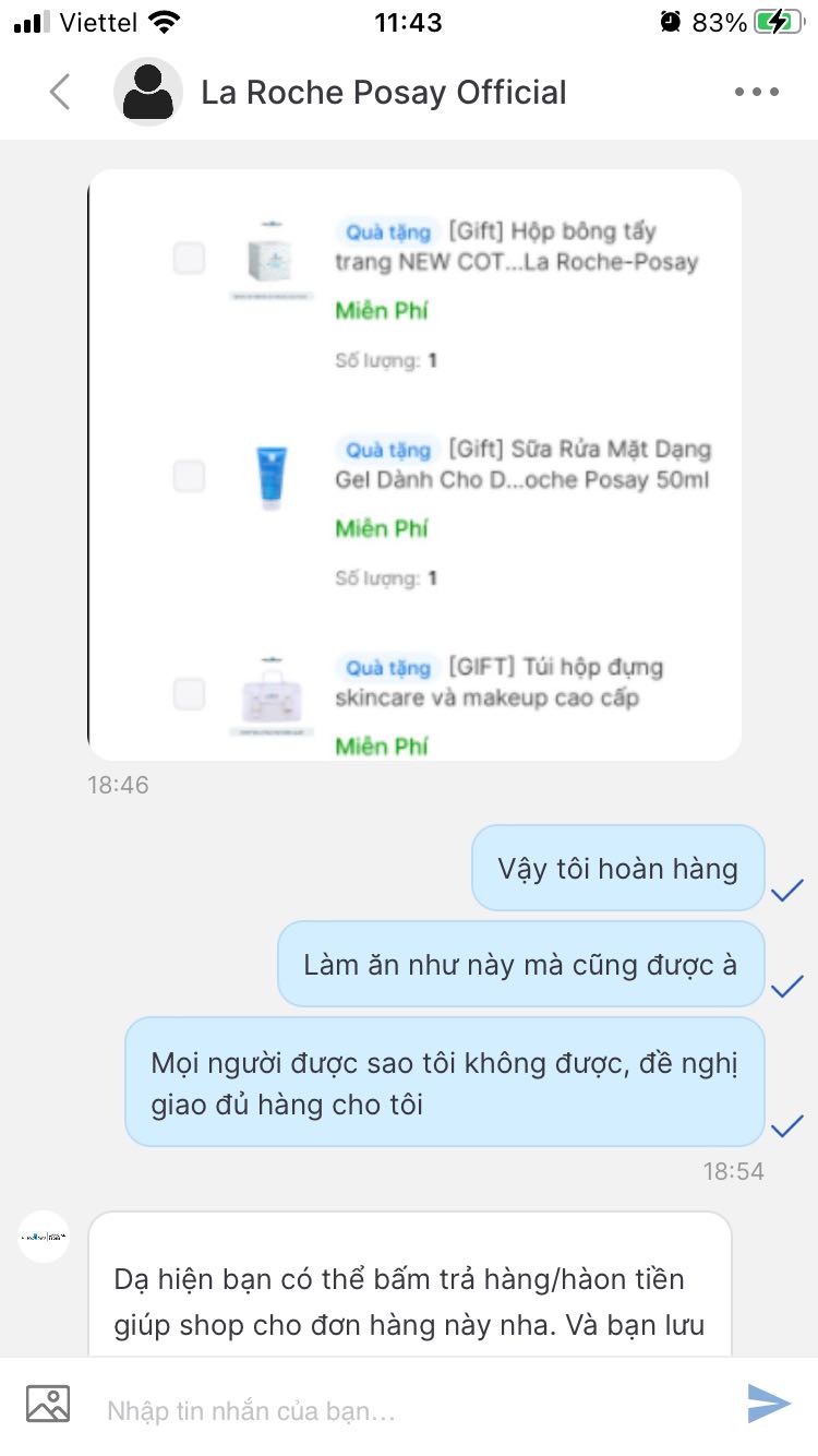 Bán hàng *** đảo 
Lọ đã bị khui tem, còn có hơn nửa nọ
Rất là bực mình vì cái hàng tặng lại, khi liên hệ lại thì thái độ như kiểu thách thức. Làm ăn chộp giật như vậy không hiểu sao vẫn tồn tại được ở cái Tiki này. Đề nghị mọi người vào repost để tránh người khác bị *** như chúng tôi !!!
