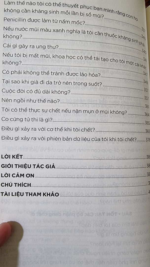 Sách là các kiến thức về cơ thể, những câu hỏi thường gặp được trả lời bằng kiến thức khoa học. Hơi khô đối với cá nhân mình nhưng rất có giá trị tham khảo. Like. Sách là các kiến thức về cơ thể, những câu hỏi thường gặp được trả lời bằng kiến thức khoa học. Hơi khô đối với cá nhân mình nhưng rất có giá trị tham khảo. Like.
