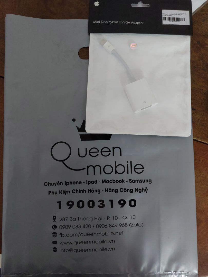 hàng ôkê.  xài chung cáp chuyển macbook air 2017 ra vga chính hãng của Queenmobile 3 tháng 2. ra màn hình rời rất nét.bao bì nhãn mác có vẻ chuyên nghiệp. mới xài k biết bền k. hàng ôkê.  xài chung cáp chuyển macbook air 2017 ra vga chính hãng của Queenmobile 3 tháng 2. ra màn hình rời rất nét.bao bì nhãn mác có vẻ chuyên nghiệp. mới xài k biết bền k.