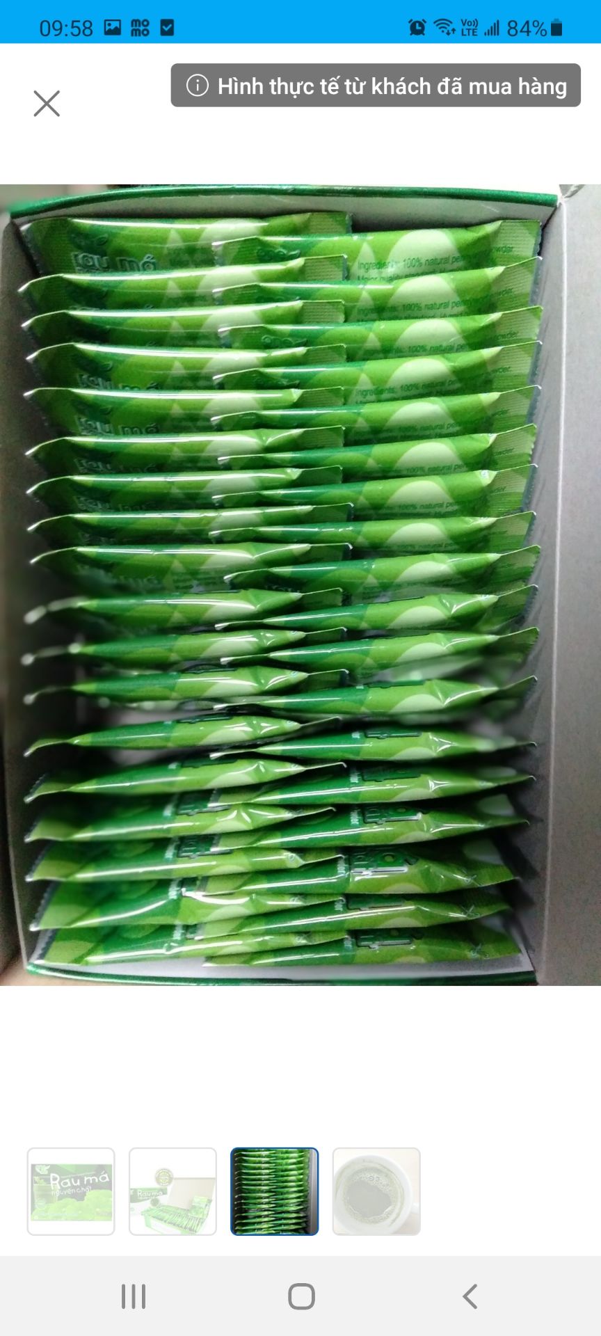 sản phẩm tốt như mong đợi, vị rau má rất rõ, ko phải bột hương liệu. rất đáng mua nhé. nhưng nếu ai ko thích vị đắng nguyên chất của rau má thì nên xem xét. mình thì thích