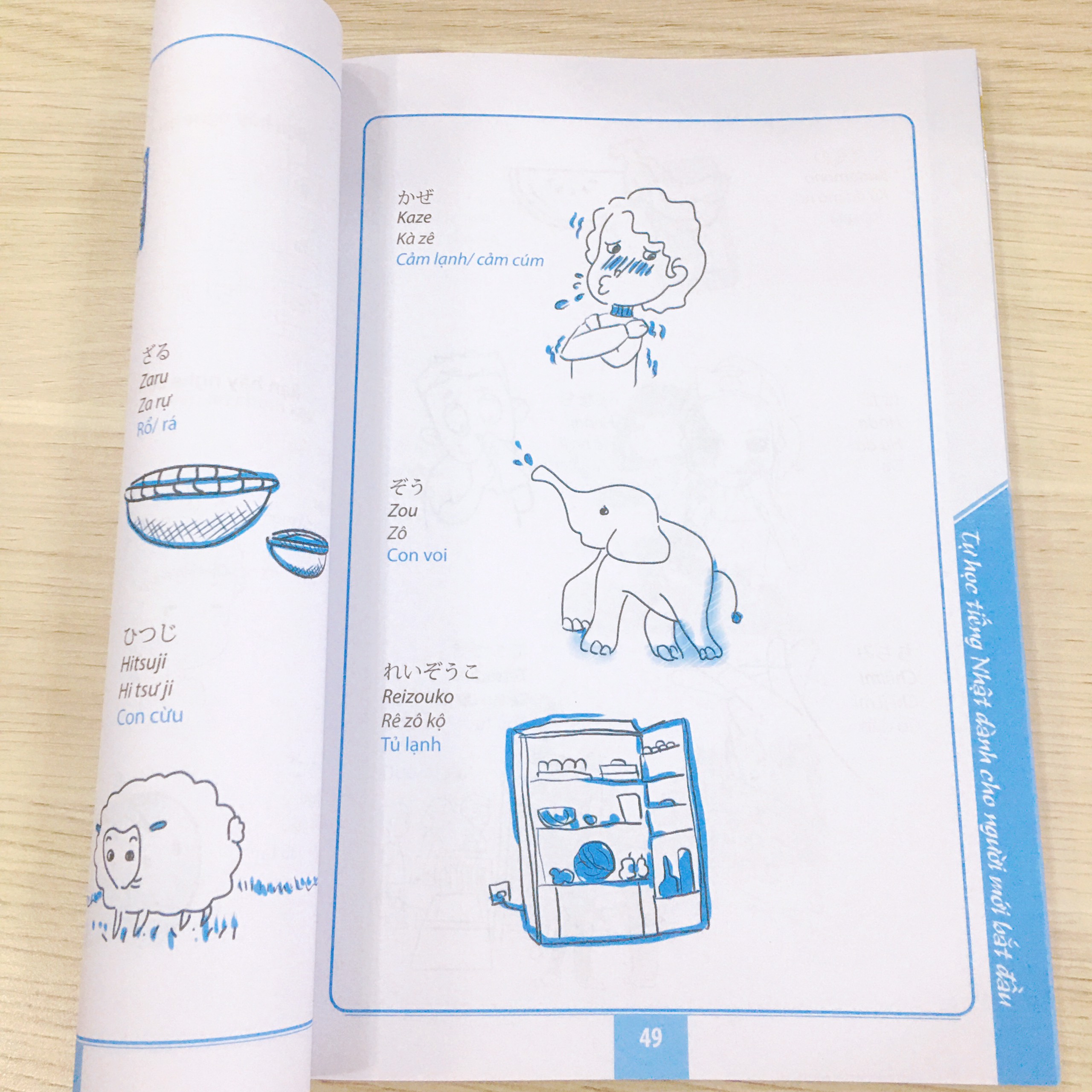 Sách phù hợp với mọi đối tượng người mới bắt đầu. Học bảng chữ cái, số đếm, một số từ vựng thông dụng. Đặc biệt còn được học cùng app xịn xò của MCBooks nữa.