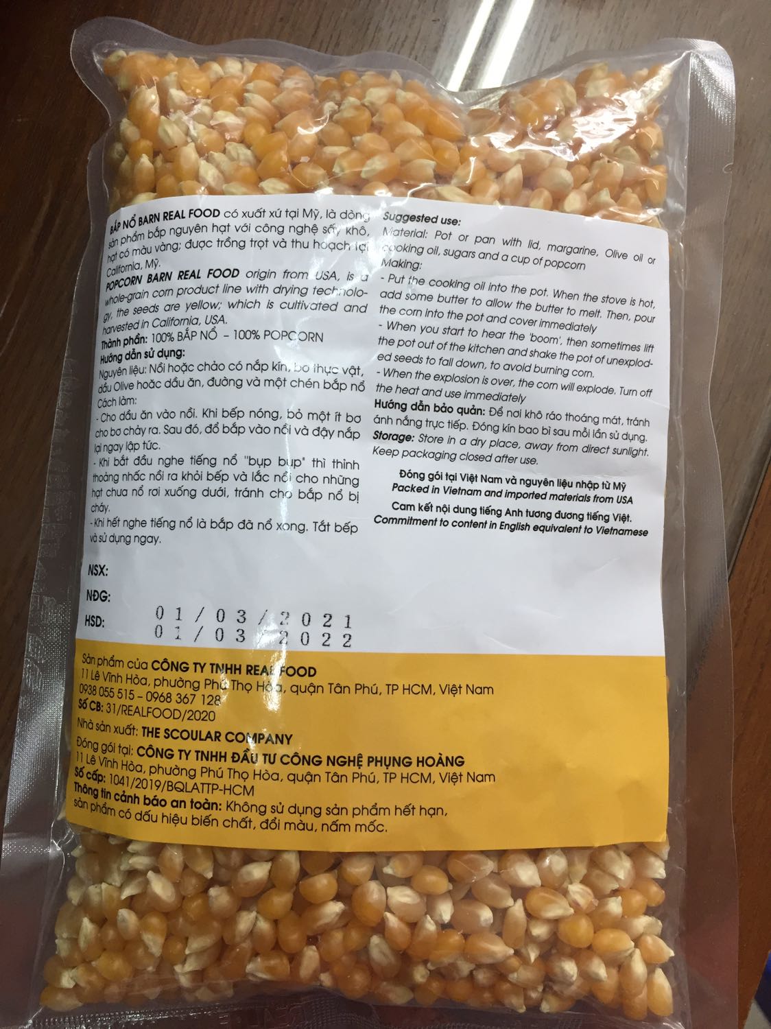 Làm được bắp rang bơ, nhưng hạt hơi nhỏ.