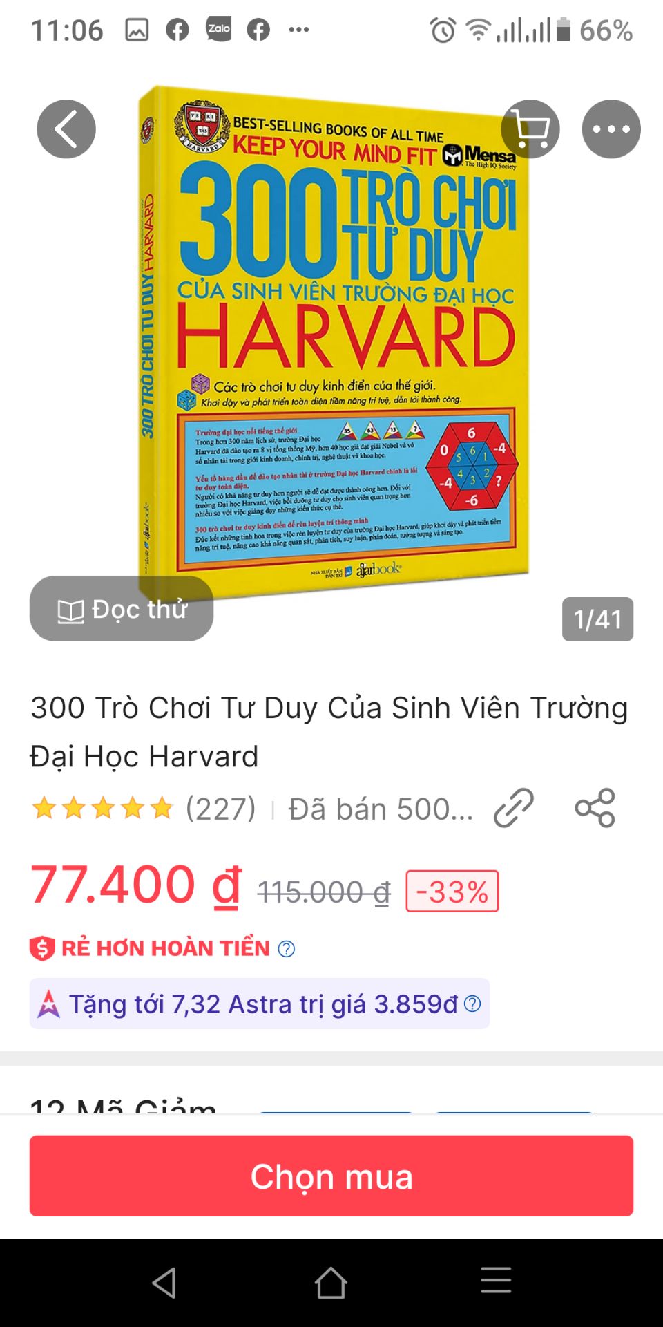Khó hơn cuốn màu trắng xíu. Ko có bookcare.
