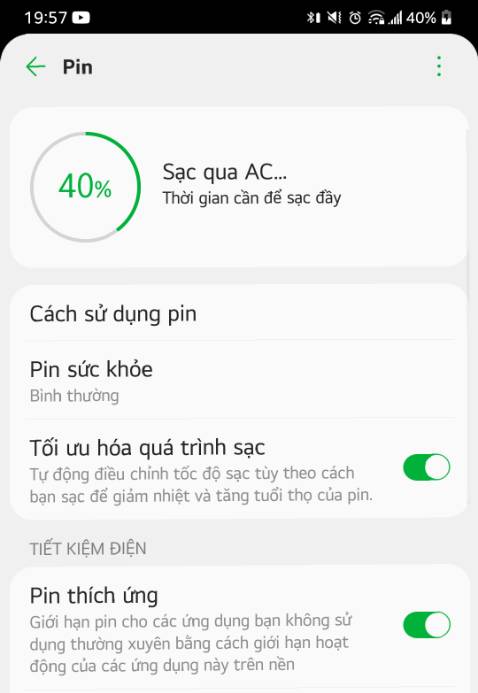 Cắm vào vẫn báo dấu hiệu đang sạc nhưng để từ tối tới sáng không lên % nào, cùng củ sạc đổi dây khác thì sạc vô bình thường, tốn tiền, tốn thời gian