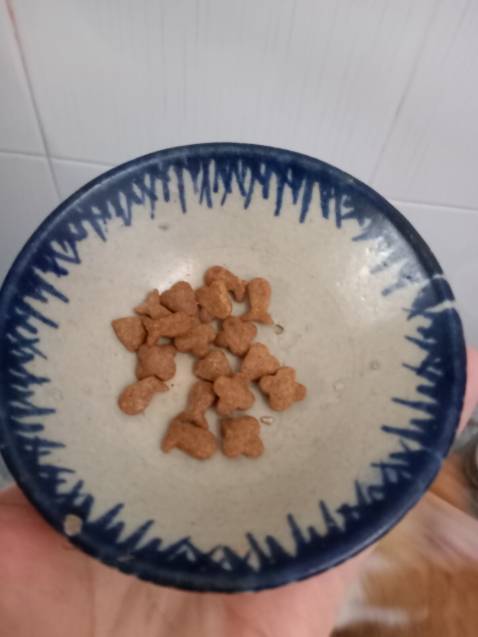 Giao hàng nhanh. Lúc kiểm hàng có chút vấn đề, nhưng shop đã nhanh chóng khắc phục khi mình nhắn tin. Lần đầu dùng hiệu này, mùi không quá nồng, nhưng hơi cứng, trộn với minino thấy mèo mình ăn cũng khá ổn. Nhưng hơi cận date.