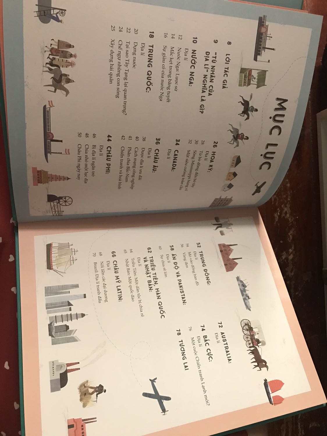 Cuốn sách tuyệt đẹp, phiên bản màu dành cho độc giả trẻ. Cuốn sách trả lời các câu hỏi lớn về địa lý chính trị, lịch sử như: quốc gia siêu cường là gì? Tại sao con người lại gây ra chiến tranh? Tại sao một số nước giàu, một số nước nghèo?… cuốn sách rất bổ ích, mình rất hài lòng với sản phẩm này.