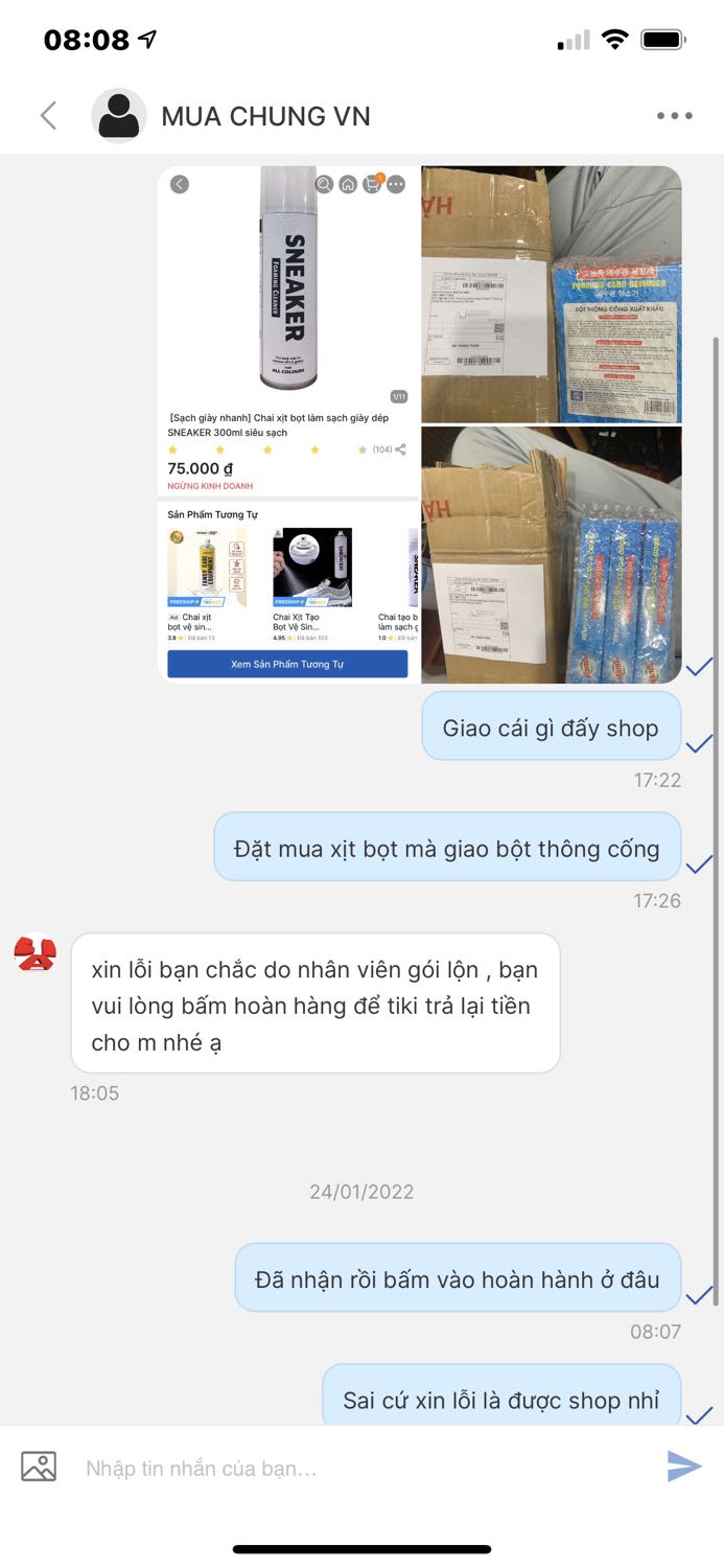 *** hiểu nó nghĩ gì, đặt bình xịt đưa bột thông cống, tao cũng ạ ***