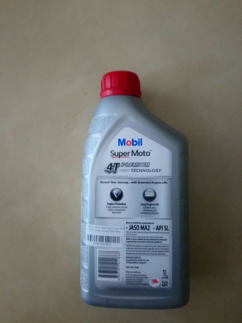 Nói về sản phẩm hàng chính hãng của Mobil super moto thì rất tốt. Mình đã sử dụng qua sản phẩm này rồi rất hài lòng.